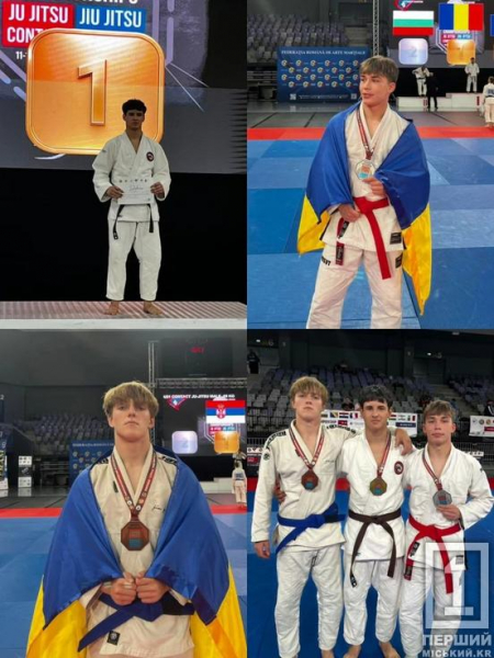 Криворізькі спортсмени з «Club Dragon» вибороли призові місця на чемпіонаті Європи з джиу-джитсу