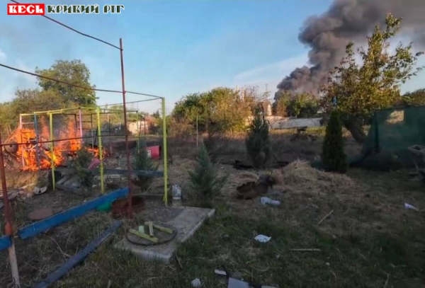 Наслідки удару шахедами по Зеленодольську Криворізького району