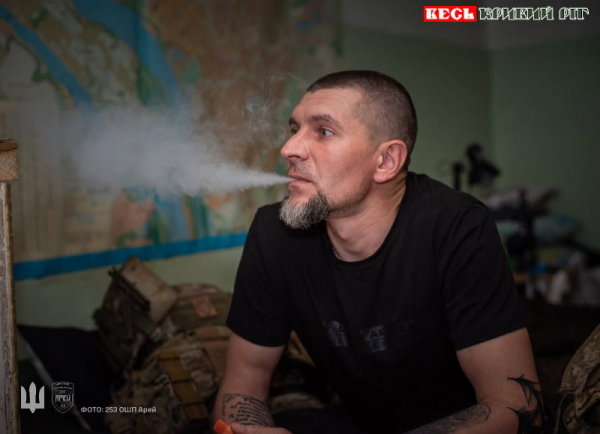 Боєць Віталій з криворізького штурмового полку АРЕЙ