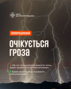 На Дніпропетровщині  оголошено попередження про небезпечні метеорологічні явища