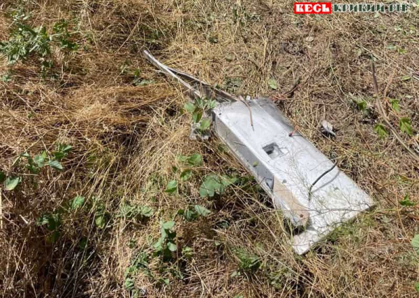 Уламки БПЛА в Зеленодольській громаді Криворізького району