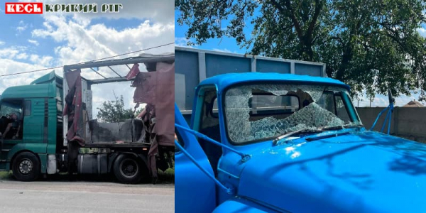 Вантажівки постраждали від дронів у Мар’янському Криворізького району