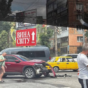 Зіткнення на перехресті в центрі Кривого Рогу