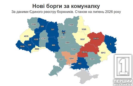 Борги за комуналку: Дніпропетровщина серед лідерів антирейтингу