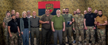 У Кривому Розі бійцям окремого штурмового полку «Арей» вручили бойові нагороди та відзнаки