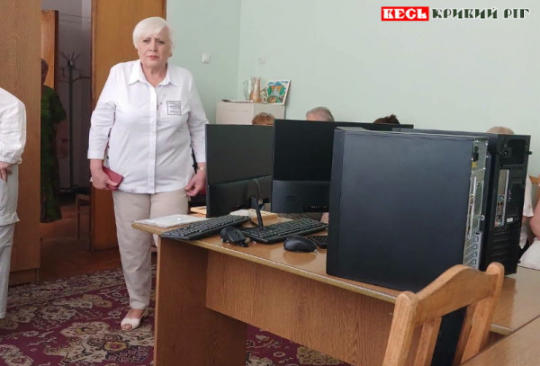 Оргтехніку подарувала ДОР ветеранам Тернівського р-ну Кривого Рогу