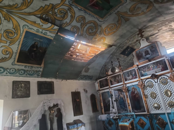 Пошкоджена росіянами церка у Зеленодольській громаді - фото Дмитро Невеселий