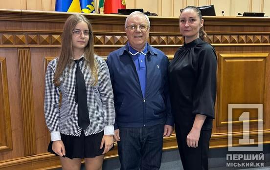 Криворіжанка Катерина Тітієвська отримала міську стипендію за перемогу на чемпіонаті України з тхеквондо