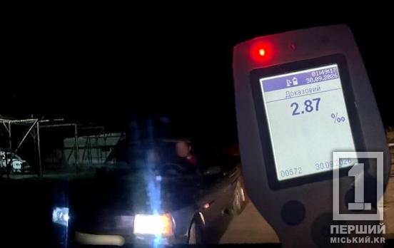 Майже у 14 разів вище за норму: у Кривому Розі під час комендантської години затримали нетверезого водія ЗАЗ