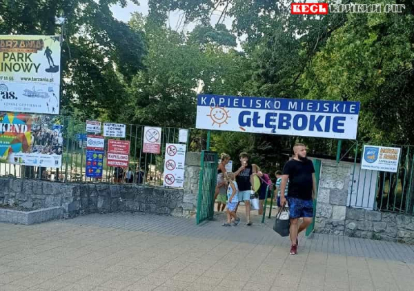 Вхід до міського пляжу у Щецині