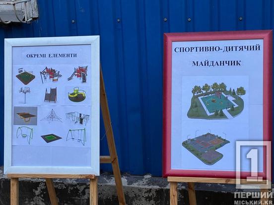 Новий спортивний простір: у Саксаганському районі Кривого Рогу облаштовують сучасний майданчик