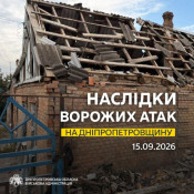 Протягом ночі росіяни понад 10 разів атакували два райони Дніпропетровщини: двоє людей дістали поранень