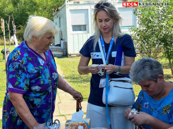 Волонтери Карітас відвідали модульне містечко в Кривому Розі