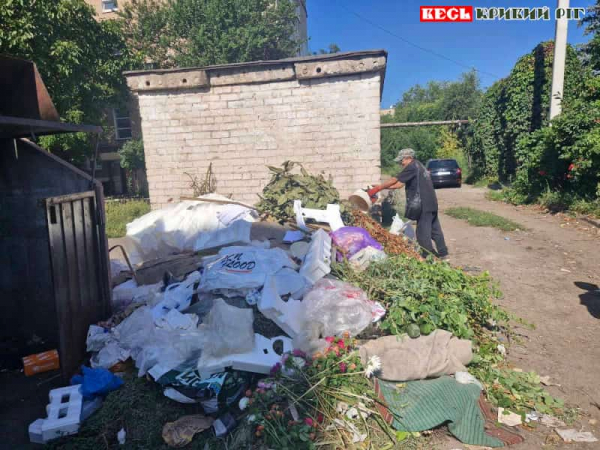 Камери зафіксували викид сміття в недозволеному місці в Кривому Розі