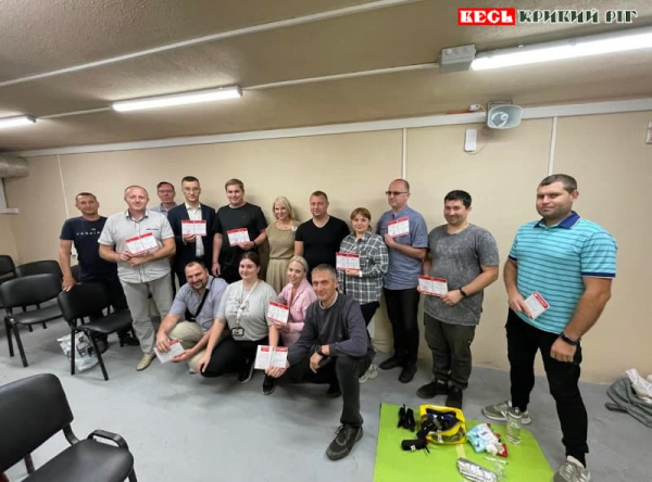 Червоний Хрест провів тренінг з домедичної допомоги на Криворізькій теплоцентралі