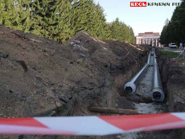 Заміна труб теплотраси на ПівнГЗК в Кривому Розі