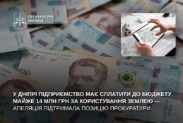 Дніпровське підприємство заплатить 13,9 млн грн за користування комунальною землею без договору — апеляція за прокуратуру