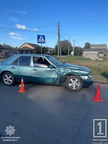 Нетверезий водій Mercedes спричинив ДТП у Довгинцівському районі Кривого Рогу