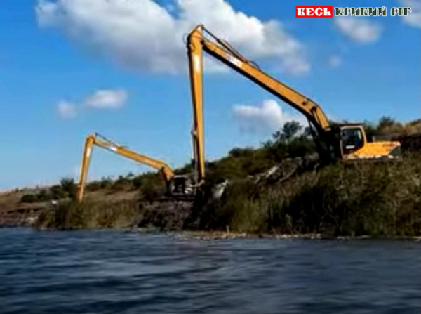 Розчистка русла Інгульця поблизу Кривого Рогу компанією Вайт