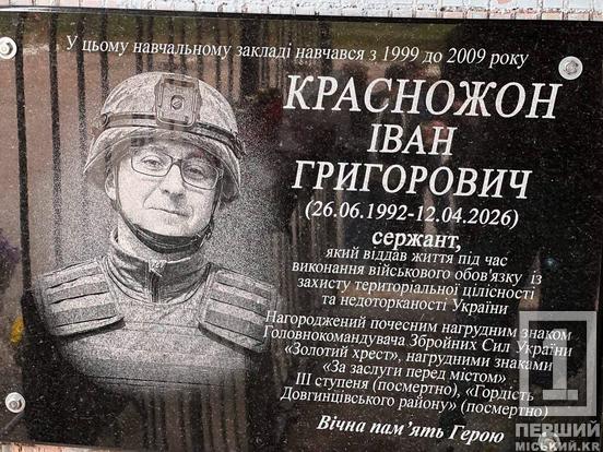 Подвиги не будуть забуті ніколи: у Кривому Розі відкрили меморіальні дошки трьом захисникам