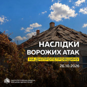 Понад 50 атак за день: на Дніпропетровщині одна людина загинула, ще десятеро поранені, серед них діти