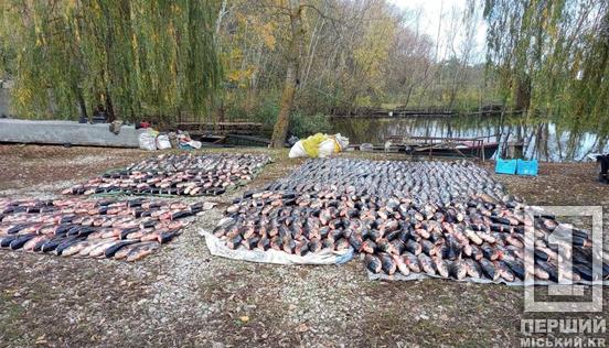 Понад шість тонн риби у сітках: на Південному водосховищі під Кривим Рогом затримали браконьєрів
