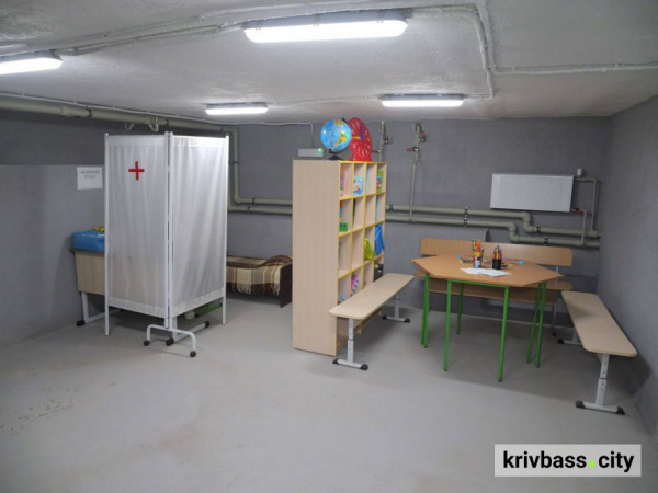 У Кривому Розі до кінця 2026 року побільшає місць в укриттях: що вже зробили у школах