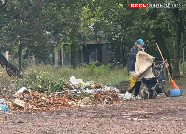 Двірник створює стихійне звалище у Кривому Розі