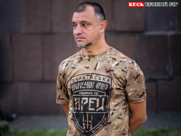 Головний сержант криворізького полку &laquo;Арей&raquo; Анатолій Золотарьов