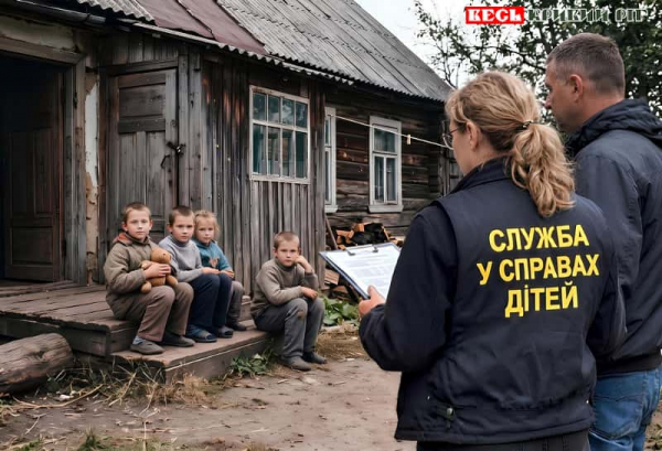 Картинка ШІ: Дітей лишили без нагляду у Криворізькому районі