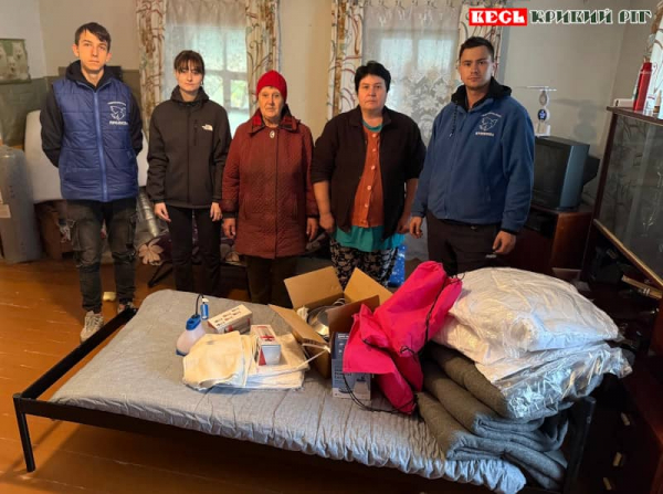 Ліжко, ковдри, білизну отримали переселенці з Краматорська від Проліски Кривий Ріг
